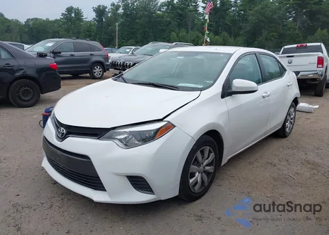 2016 Toyota Corolla Le z USA, uszkodzony, nr VIN 2T1BURHE4GC557995